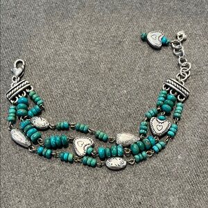 Brighton Three-Strand Turquoise Bracelet